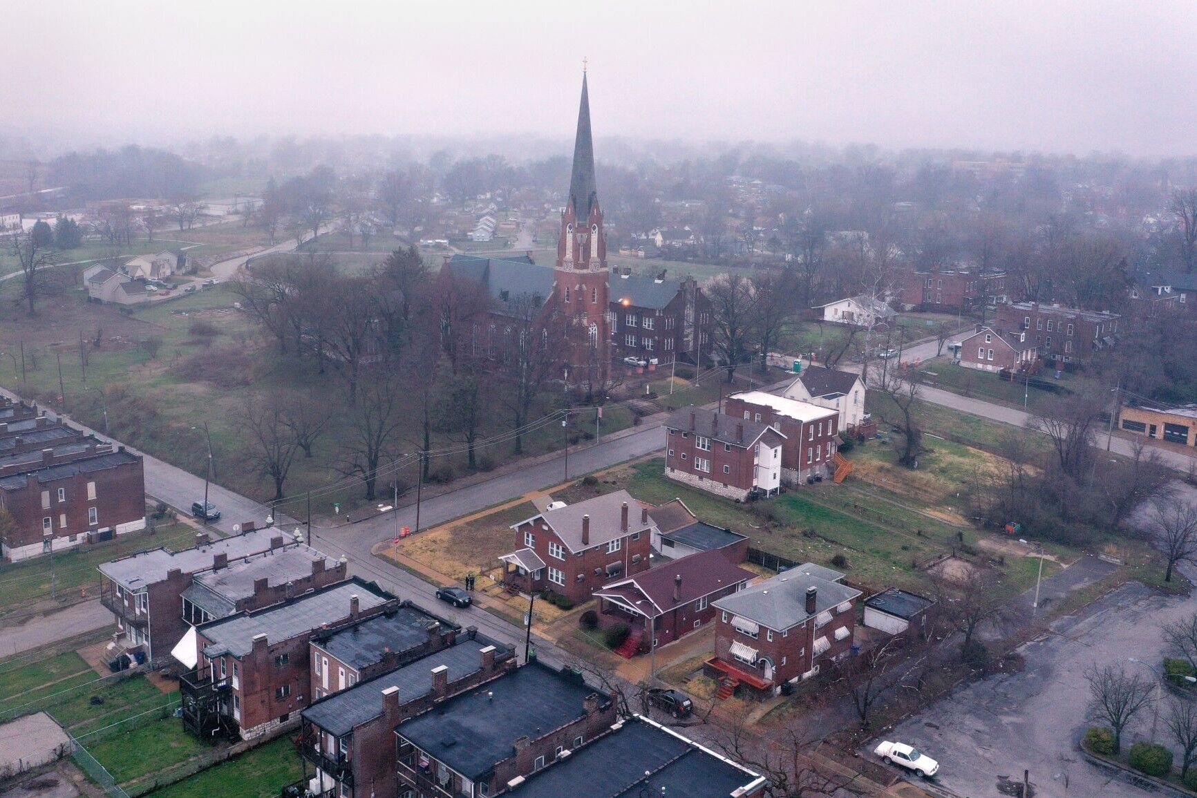 Holy Cross church is one of the last institutions left in Baden. That may not save it.